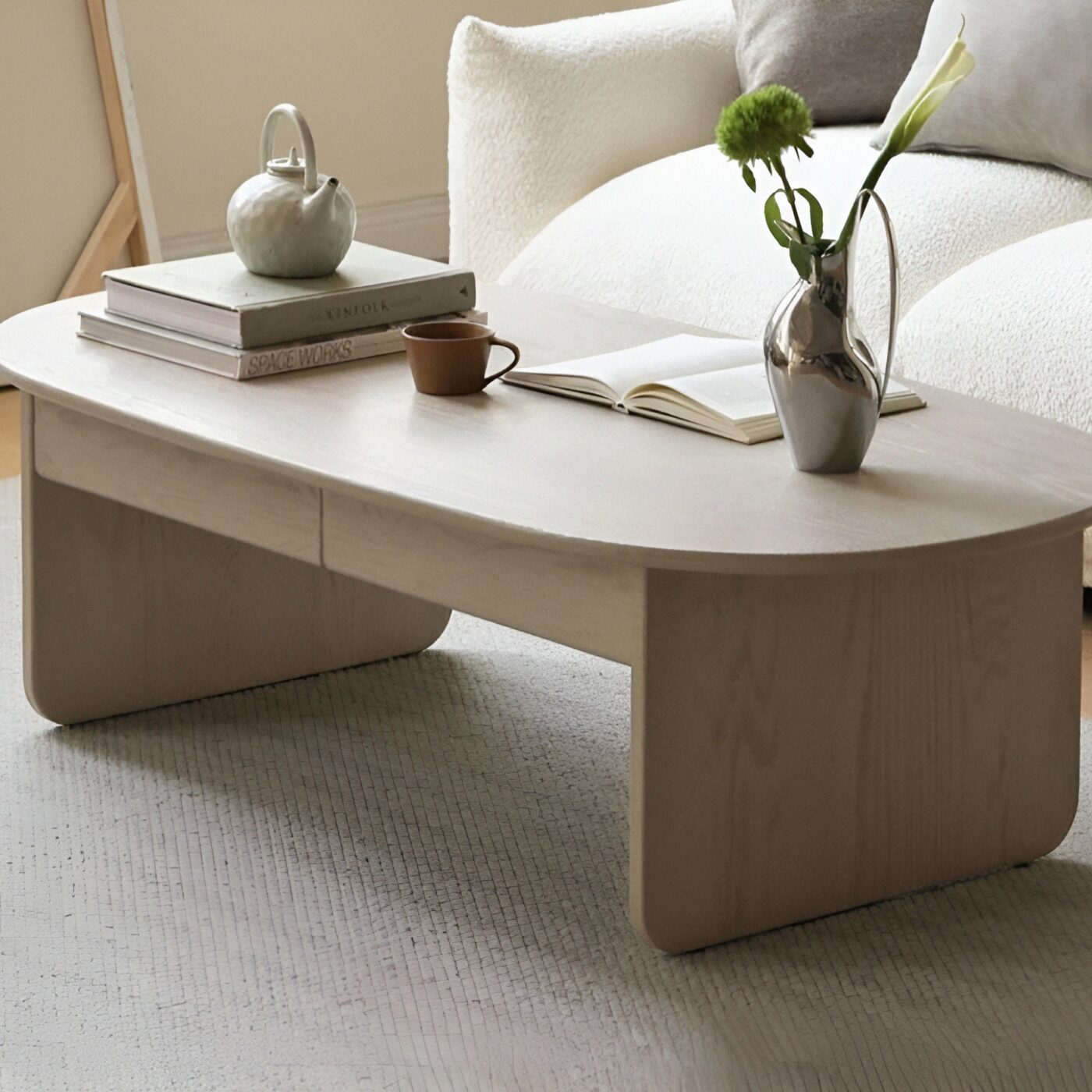 Mesa De Centro Kaori 2 Cajones 120 X 37