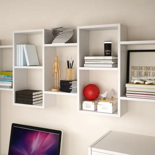 Estante de pared Leo 7 Divisiones - Blanco