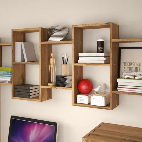 Estante de pared Leo 7 Divisiones - Caramelo