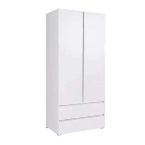Ropero Siena 2 puertas 2 cajones Blanco