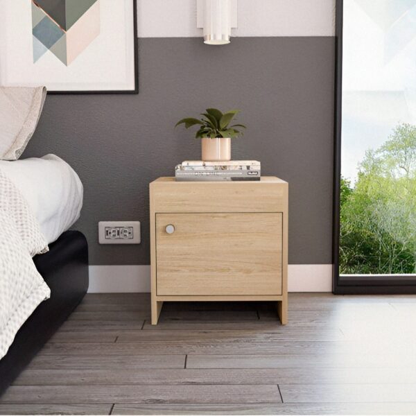 Mesa De Noche Thimo, con Cajón 45x40 cm