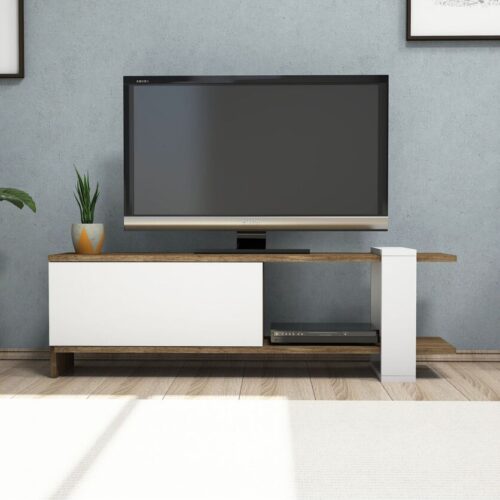 Mesa de TV.Berna Miel Blanco 37x120x25
