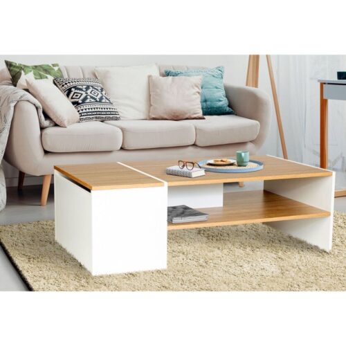 Mesa De Centro Nyon Con 1 Puerta 110x60