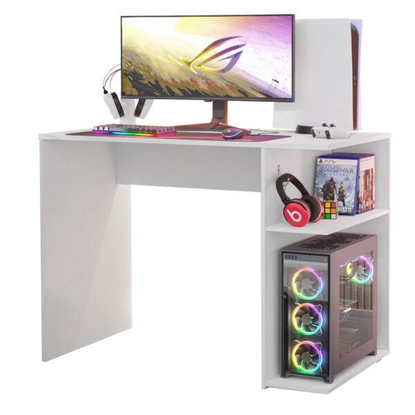 Aprovecha la oferta de El Escritorio para PC con 2 Divisiones se destaca por su diseño moderno y atractivo que complementa cualquier decoración. El color blanco aporta un toque de sofisticación y limpieza a tu espacio, haciendo que tu área de trabajo se vea ordenada y profesional. Las dos divisiones proporcionan espacio adicional para organizar tus materiales de trabajo, permitiéndote mantener todo en su lugar y al alcance de la mano.