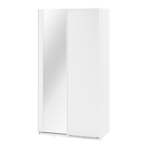 Ropero Moderno con Puertas Corredizas y Espejo en Color Blanco, transforma tu hogar en un espacio elegante y funcional. En oferta