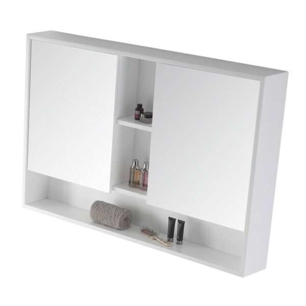 Nuestro botiquín de superficie con espejo y 7 estantes fijos es una inversión inteligente para cualquier hogar. No solo mejora la organización y funcionalidad de tu baño, sino que también añade un toque de elegancia y modernidad. Fabricado con melamina 18 mm de alta calidad