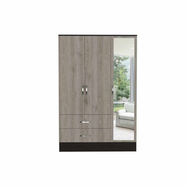 ropero de 3 puertas y 2 cajones es la opción perfecta para aquellos que buscan combinar estilo y funcionalidad en su dormitorio en oferta