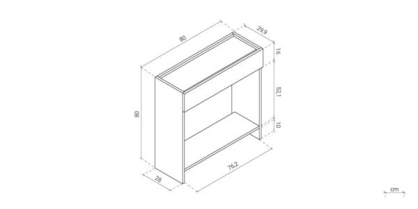 Aprovecha esta super oferta de La mesa consola moderna en color blanco es la opción perfecta para quienes desean combinar elegancia y funcionalidad en un solo mueble. Con su diseño minimalista, cajón con correderas telescópicas, amplio estante bajo y una superficie ideal para decoración, esta consola no solo optimiza el espacio de almacenamiento, sino que también añade un toque de sofisticación a cualquier habitación.