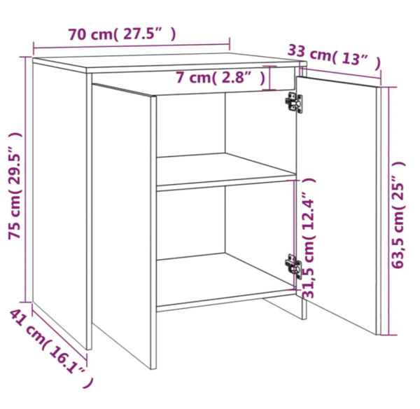 El aparador moderno de 2 cuerpos en blanco mate es una opción ideal para quienes buscan un mueble que combine estilo, funcionalidad y durabilidad. Con sus tres cajones y dos puertas abatibles con divisiones internas, ofrece un amplio espacio de almacenamiento