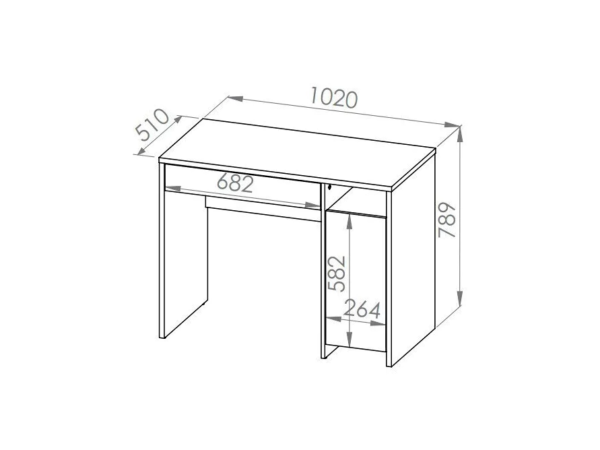 Aprovecha esta oferta de Este escritorio con 1 puerta abatible y un estante superior espacioso es la solución perfecta para quienes buscan un mueble que combine funcionalidad y estilo. Su elegante diseño en blanco, junto con el moderno diseño sin tiradores y el amplio estante superior, lo convierten en una pieza esencial para cualquier hogar u oficina.