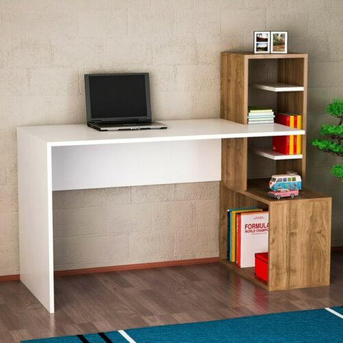 Aprovecha la oferta de La mesa escritorio de oficina en color Blanco y Miel es la elección ideal para quienes buscan un mueble que combine estilo, funcionalidad y durabilidad. Con su diseño moderno y múltiples opciones de almacenamiento, este escritorio te permite mantener todo lo esencial de tu oficina organizado y accesible.