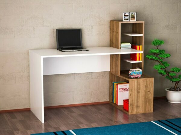 Aprovecha la oferta de La mesa escritorio de oficina en color Blanco y Miel es la elección ideal para quienes buscan un mueble que combine estilo, funcionalidad y durabilidad. Con su diseño moderno y múltiples opciones de almacenamiento, este escritorio te permite mantener todo lo esencial de tu oficina organizado y accesible.