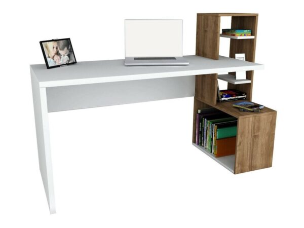 Aprovecha la oferta de La mesa escritorio de oficina en color Blanco y Miel es la elección ideal para quienes buscan un mueble que combine estilo, funcionalidad y durabilidad. Con su diseño moderno y múltiples opciones de almacenamiento, este escritorio te permite mantener todo lo esencial de tu oficina organizado y accesible.