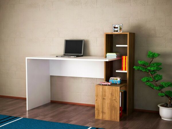 Aprovecha la oferta de La mesa escritorio de oficina en color Blanco y Miel es la elección ideal para quienes buscan un mueble que combine estilo, funcionalidad y durabilidad. Con su diseño moderno y múltiples opciones de almacenamiento, este escritorio te permite mantener todo lo esencial de tu oficina organizado y accesible.