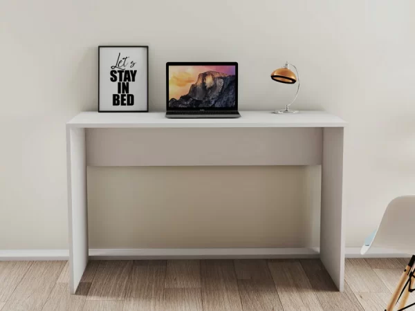 Aprovecha la oferta de La mesa escritorio de oficina moderna en color blanco es una solución perfecta para quienes buscan un mueble que combine estilo y funcionalidad. Su diseño elegante, junto con un amplio espacio en la superficie, la convierte en una pieza esencial para cualquier oficina o área de estudio.