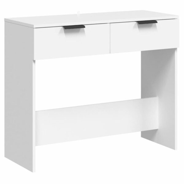 La mesa consola moderna en color blanco es la opción perfecta para quienes buscan un mueble que combine estilo y funcionalidad. Con su diseño elegante, materiales de alta calidad y 2 amplios cajones en oferta