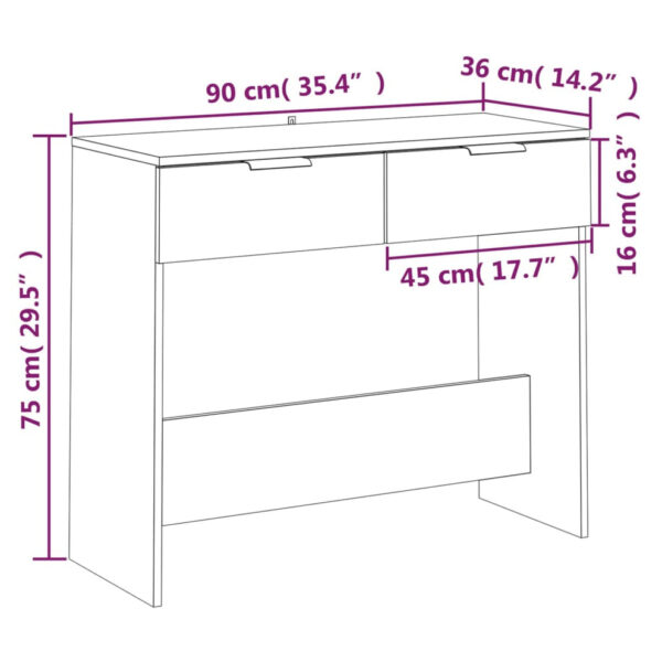 La mesa consola moderna en color blanco es la opción perfecta para quienes buscan un mueble que combine estilo y funcionalidad. Con su diseño elegante, materiales de alta calidad y 2 amplios cajones en oferta