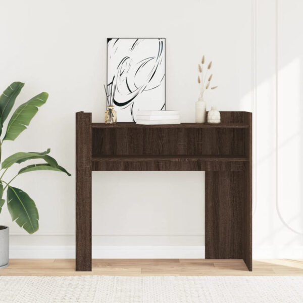 mesa consola moderna en variados colores es la opción perfecta para quienes buscan un mueble que combine estilo y funcionalidad. Con su diseño elegante, materiales de alta calidad y 2 prácticos estantes bajo, esta mesa consola no solo mejorará la estética de tu hogar, sino que también te proporcionará un espacio de almacenamiento adicional Aprovecha la gran oferta.