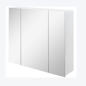 Descubre el complemento ideal para tu baño con nuestro gabinete de baño moderno en color blanco, diseñado para combinar funcionalidad y estilo en un solo mueble. Este gabinete de pared cuenta con tres puertas con espejo y dos estantes internos que proporcionan un almacenamiento eficiente, al tiempo que aporta un toque de elegancia a tu baño.