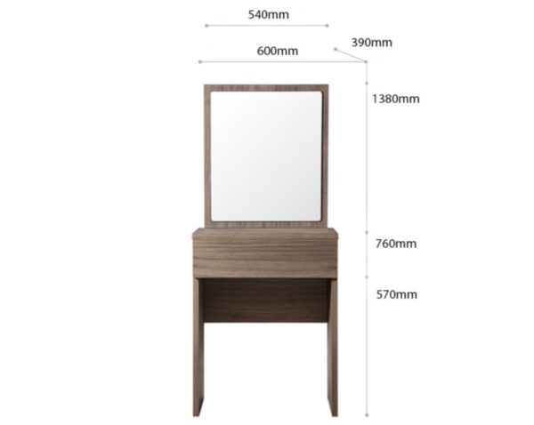 Aprovecha la oferta de Este tocador moderno en color Caramelo es la opción perfecta para quienes buscan un mueble que combine funcionalidad y estilo en su rutina diaria. Con su gran espejo, cajón sin tiradores con correderas telescópicas, y color elegante, este tocador te ofrece todo el espacio y la organización que necesitas para tus productos de belleza y cuidado personal.