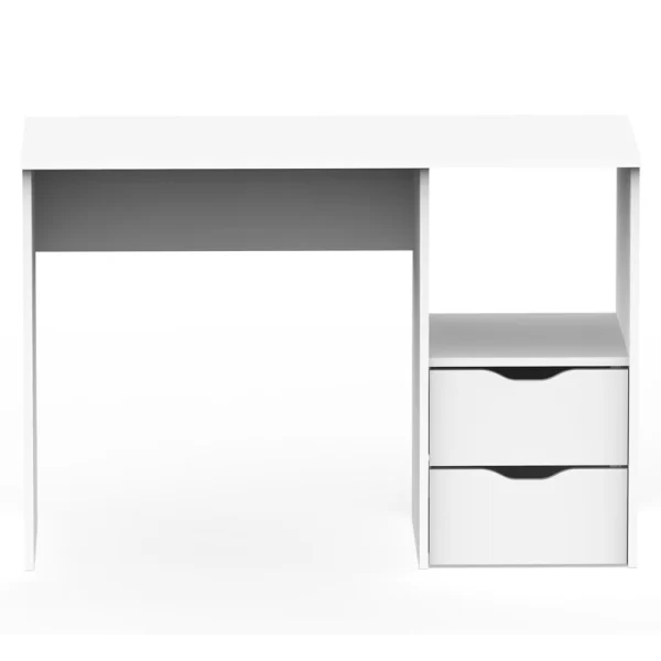 Aprovecha la oferta de esta mesa escritorio de oficina en color blanco es la combinación perfecta de elegancia, funcionalidad y durabilidad. Su diseño moderno, junto con los cajones con correderas telescópicas y el estante adicional, te ofrecen todo lo que necesitas para mantener tu espacio de trabajo organizado y productivo.