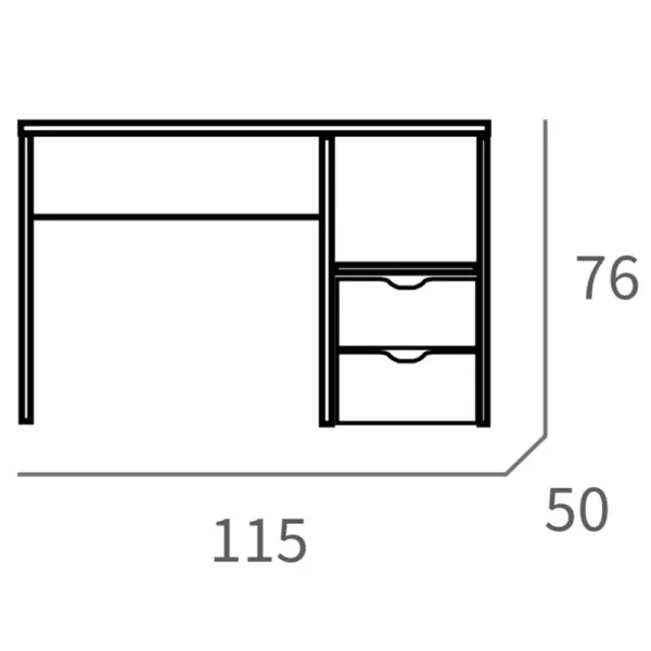 Aprovecha la oferta de esta mesa escritorio de oficina en color blanco es la combinación perfecta de elegancia, funcionalidad y durabilidad. Su diseño moderno, junto con los cajones con correderas telescópicas y el estante adicional, te ofrecen todo lo que necesitas para mantener tu espacio de trabajo organizado y productivo.