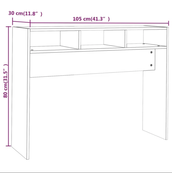 Aprovecha la oferta de nuestra mesa consola en color roble es el mueble ideal para quienes buscan un equilibrio perfecto entre diseño moderno y funcionalidad. Su amplio espacio en la superficie, junto con las 3 divisiones superiores, proporciona una solución de almacenamiento práctica sin sacrificar estilo. Este mueble, fabricado con melamina de alta calidad de 18 mm, es resistente, duradero y fácil de mantener, lo que lo convierte en una excelente opción para cualquier hogar.