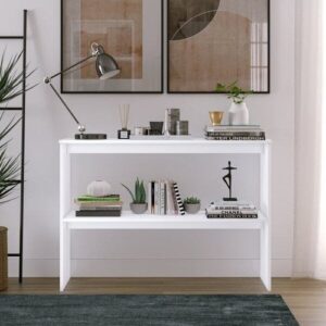 Aprovecha la oferta de La mesa consola moderna en color blanco es la opción perfecta para quienes buscan un mueble que combine estilo y funcionalidad. Con su diseño elegante, materiales de alta calidad y un práctico estante medio, esta mesa consola no solo mejorará la estética de tu hogar.