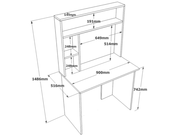 Aprovecha la oferta del escritorio moderno con estantes frontales y tres divisiones es la pieza perfecta para quienes buscan combinar estilo, funcionalidad y organización en un solo mueble. Su diseño en color blanco y roble, junto con sus medidas de 149 cm de alto, 90 cm de ancho y 52 cm de profundidad, lo hacen ideal para adaptarse a cualquier tipo de espacio.