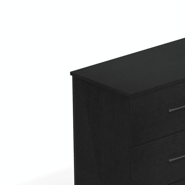 AliMueblesjyl los mejores muebles del peru Aprovecha la oferta de La mesa de noche moderna en negro  con 2 amplios cajones es la combinación perfecta de estilo, funcionalidad y almacenamiento para cualquier dormitorio.