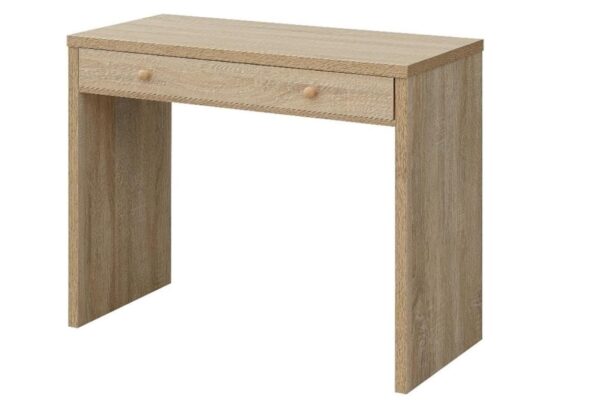 Aprovecha la oferta de La mesa consola en color roble con un amplio cajón y tiradores de madera es la elección perfecta para quienes buscan un mueble que combine diseño, funcionalidad y calidad. Sus medidas de 76 cm de alto, 91 cm de ancho y 40 cm de profundidad la hacen ideal para adaptarse a cualquier espacio, desde la entrada de tu hogar hasta la sala de estar o el dormitorio.