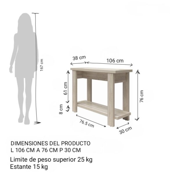 AliMueblesjyl los mejores muebles del peru Aprovecha la oferta de La mesa consola con estante inferior en color duna es la pieza perfecta para añadir un toque de estilo y funcionalidad a cualquier espacio de tu hogar. Su diseño moderno, junto con el amplio estante inferior, ofrece una solución práctica para aquellos que buscan un mueble versátil que optimice el espacio y al mismo tiempo sirva como elemento decorativo.