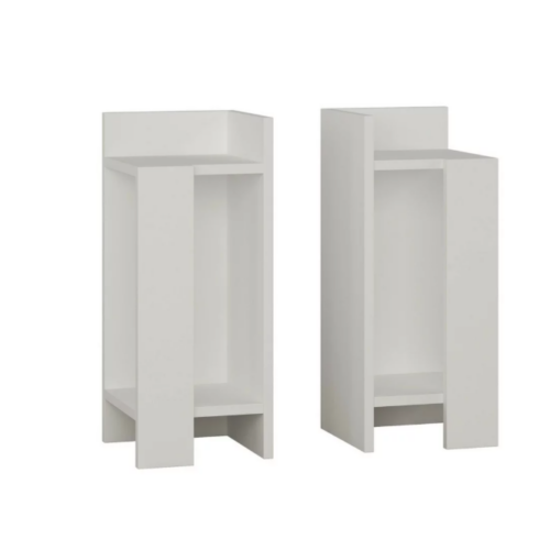 La mesa de noche con 2 repisas en color miel con negro es la opción ideal para quienes buscan un mueble que combine elegancia y funcionalidad aproveche la oferta.