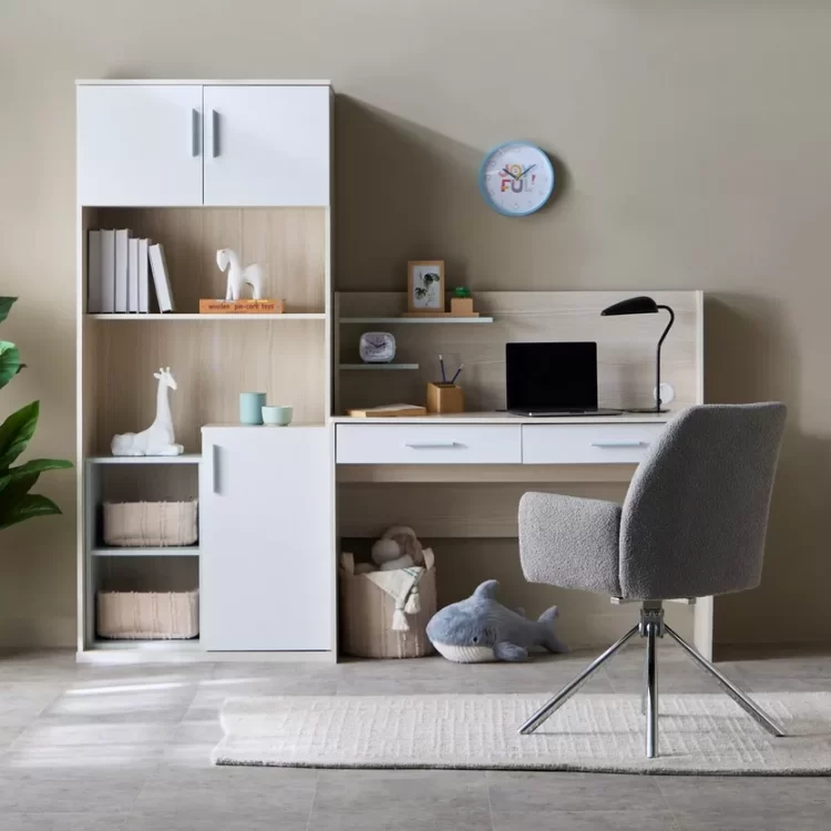 Escritorio y Armario Kamber 2 Cajones 3 Puertas