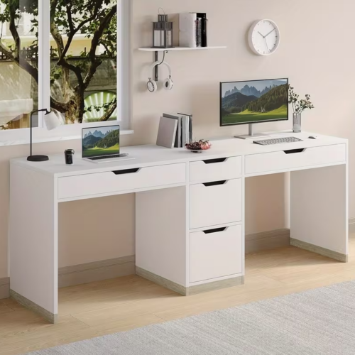Mesa Escritorio de Oficina Moderna en Color Blanco: Organización y Estilo para tu Espacio de Trabajo. La mesa escritorio de oficina en color blanco es la solución perfecta para quienes buscan combinar estilo moderno y funcionalidad en su espacio de trabajo. Con dimensiones de 73 cm de alto, 190 cm de ancho y 50 cm de profundidad, esta mesa ha sido diseñada para ofrecer un amplio espacio de trabajo y almacenamiento