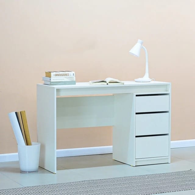 Escritorio Siegna 3 Cajones Color Blanco - Imagen 3
