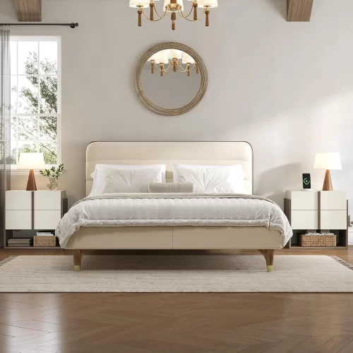 Combo de Mesas de Noche con 2 Cajones y Estante - Funcionalidad y Estilo para tu Dormitorio Descubre los Beneficios y Cualidades de Nuestro Combo de Mesas de Noche con 2 Cajones y Repisa Superior ¿Estás buscando un toque de elegancia y funcionalidad para tu dormitorio? Nuestro pack de mesas de noche con 2 amplios cajones y estante es la solución perfecta. Diseñadas para ofrecer estilo y practicidad, estas mesas de noche serán una adición imprescindible en cualquier dormitorio. A continuación, te presentamos sus principales