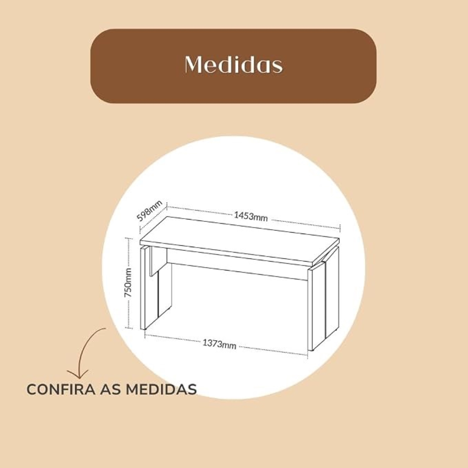 ESCRITORIO EJECUTIVO ALESSE CEDRO Y NEGRO 145CM - Imagen 10